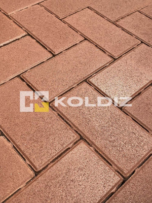 Брусчатка Колдиз Прямоугольник 200х100х50 Бордовая